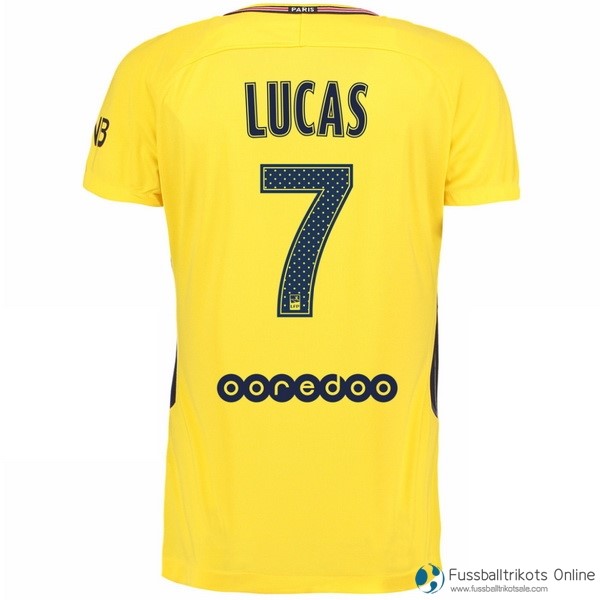 Paris Saint Germain Trikot Auswarts Lucas 2017-18 Fussballtrikots Günstig